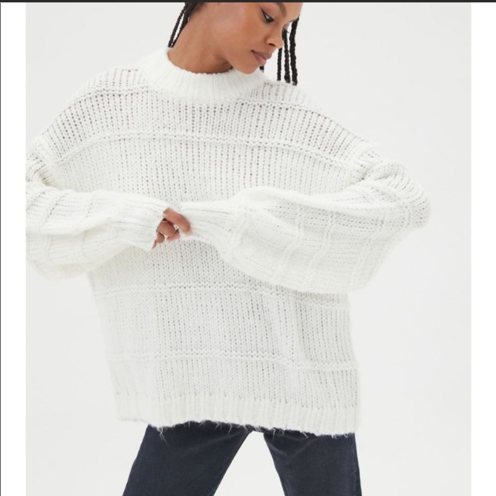 Urban Outfitters Blythe White Pullover Sweater